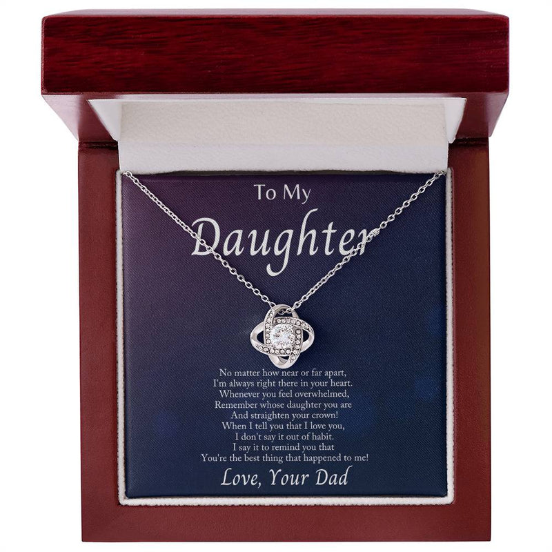 Im Always With You - Love Knot Necklacec