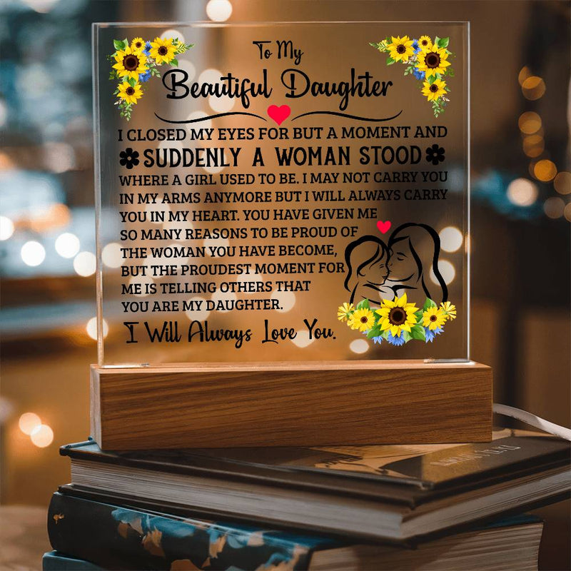 To My Daughter – Acrylic Square